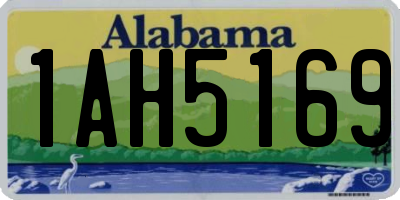 AL license plate 1AH5169