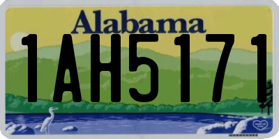 AL license plate 1AH5171