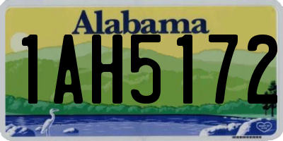 AL license plate 1AH5172