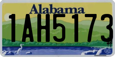 AL license plate 1AH5173