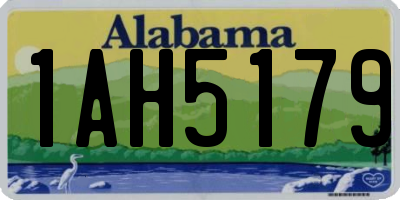 AL license plate 1AH5179
