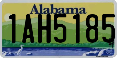 AL license plate 1AH5185