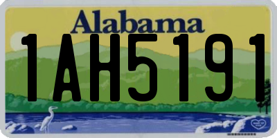 AL license plate 1AH5191