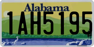 AL license plate 1AH5195