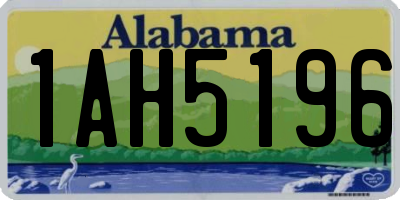 AL license plate 1AH5196