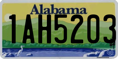 AL license plate 1AH5203