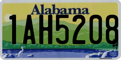 AL license plate 1AH5208