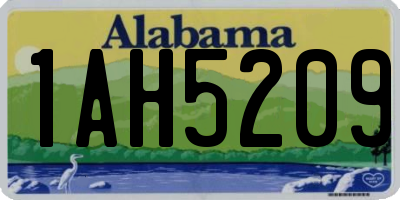 AL license plate 1AH5209