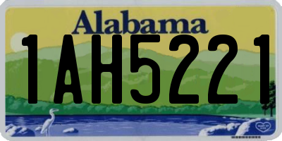 AL license plate 1AH5221