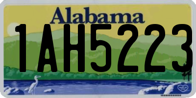 AL license plate 1AH5223