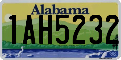 AL license plate 1AH5232