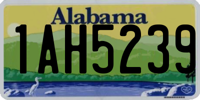 AL license plate 1AH5239