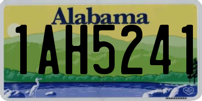 AL license plate 1AH5241