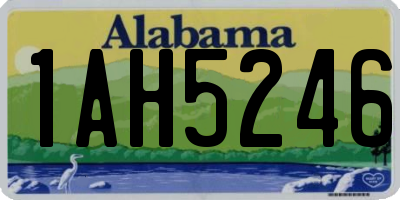 AL license plate 1AH5246