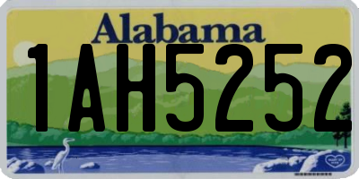 AL license plate 1AH5252