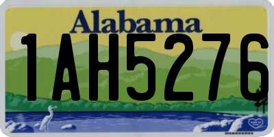 AL license plate 1AH5276