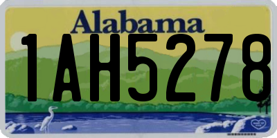 AL license plate 1AH5278