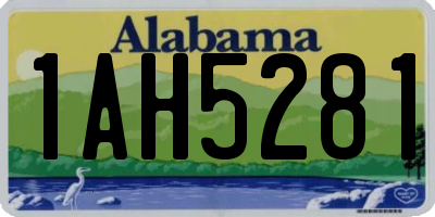 AL license plate 1AH5281