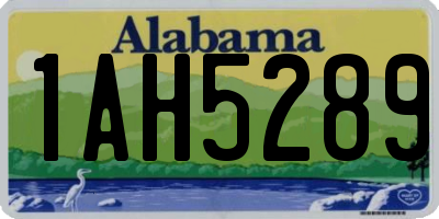 AL license plate 1AH5289