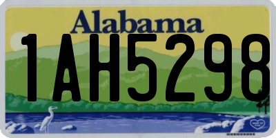 AL license plate 1AH5298