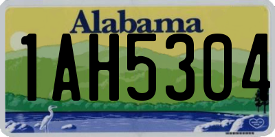 AL license plate 1AH5304