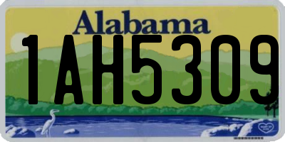 AL license plate 1AH5309