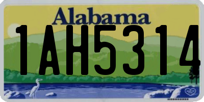 AL license plate 1AH5314