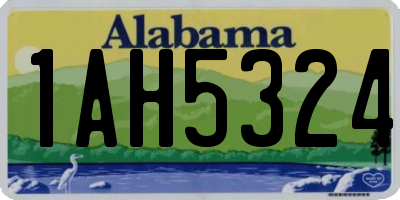 AL license plate 1AH5324