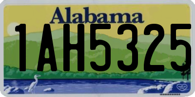 AL license plate 1AH5325
