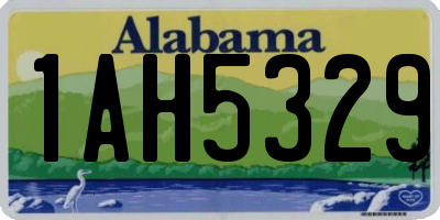 AL license plate 1AH5329