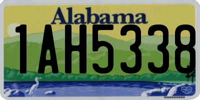 AL license plate 1AH5338