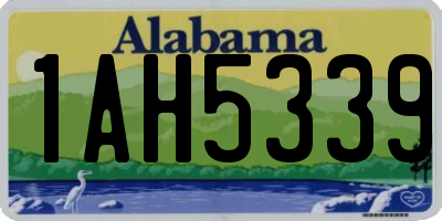 AL license plate 1AH5339