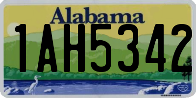 AL license plate 1AH5342