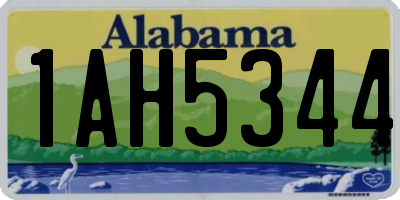 AL license plate 1AH5344