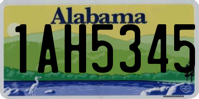 AL license plate 1AH5345