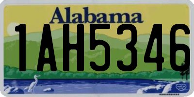 AL license plate 1AH5346