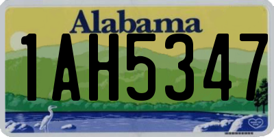 AL license plate 1AH5347