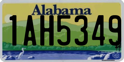AL license plate 1AH5349