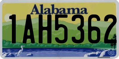 AL license plate 1AH5362