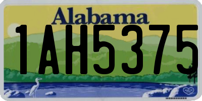 AL license plate 1AH5375