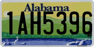 AL license plate 1AH5396