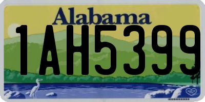 AL license plate 1AH5399