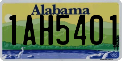 AL license plate 1AH5401