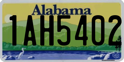 AL license plate 1AH5402