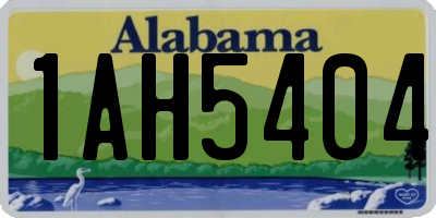 AL license plate 1AH5404