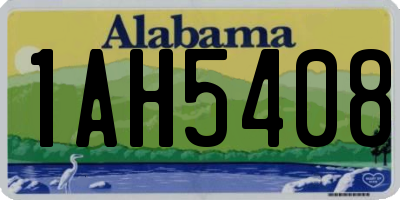 AL license plate 1AH5408