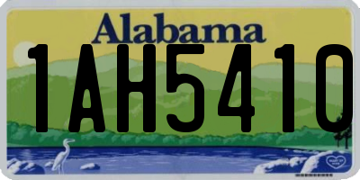 AL license plate 1AH5410