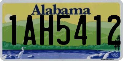 AL license plate 1AH5412