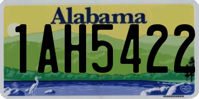 AL license plate 1AH5422
