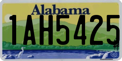 AL license plate 1AH5425